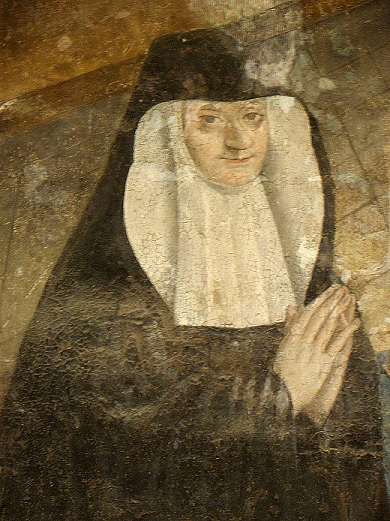 lonore de Bourbon - Louise de Bourbon - Peinture murale de la salle capitulaire de l'abbaye de Fontevraud